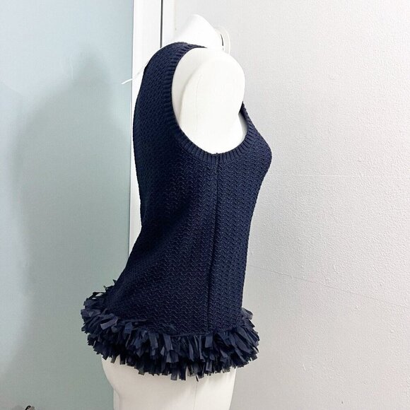 Ann Taylor sleeveless sweater top XSMALL blue NWT - Picture 6 of 16